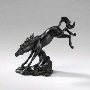  Cyan Lighting 02280 Bucking Horse Sculpture, Old World 