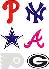   Phillies cowboys Flyers Braves Packers Vinyl/stickers​/decal logos