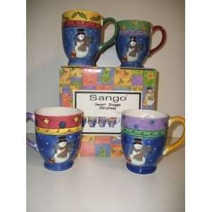  Sweet Shoppe Christmas Set of 4 Mugs 