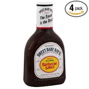 Sweet Baby Rays BBQ Sauce, 28 Ounce (Pack of 4):  Grocery 
