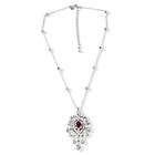 Susan Lucci Simulated Ruby Drop Pendant with 16 Chain