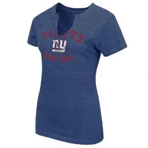 New York Giants Womens / Ladies Champions Swagger Split Neck T shirt 