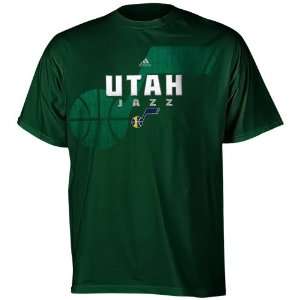  adidas Utah Jazz Primetime T Shirt   Dark Green (Medium 