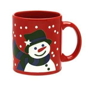   : Waechtersbach Christmas Snowman Red Coffee Tea Mug: Everything Else