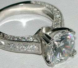 BOLD Vintage Style 3ct CZ Engagement Ring Sz 5 6 7 8 9  