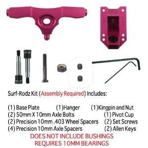  Surf Rodz Rkp 200mm X10mm 35?? Pink Single Truck Kit Skate 