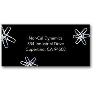  Business Holiday Address Labels   Paperclip Snowflakes By 