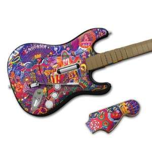   Rock Band Wireless Guitar  Santana  Supernatural Skin Toys & Games