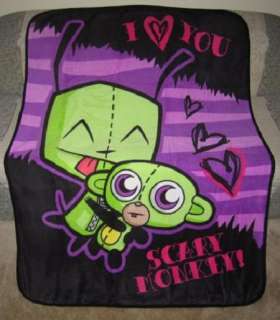 New Invader Zim Gir in Dog Suit Gift Plush Throw Blanket Scary Monkey 