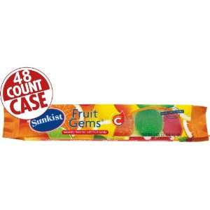 Sunkist Fruit Gems ? 6 Piece Bars   48 Count Case  Grocery 