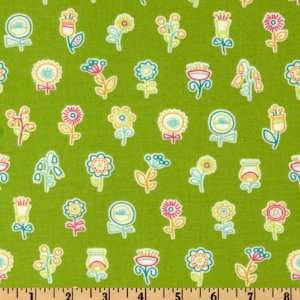  44 Wide Summersault Flowerpop Grass Fabric By The Yard 