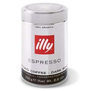 Illy Caffe Of North America Coffee, Grnd, Fine, Dk Roast, 8.80 Ounce
