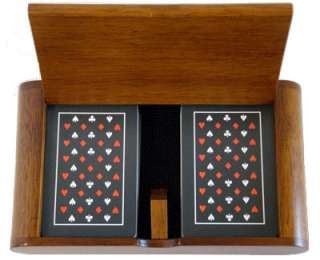 COPAG Plastic Playing Cards Epoc Bridge Size Wood Box  