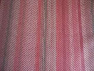 VTG Retro 1 Yard+ STRIPED Pink Fabric 49 Wd  Sew,Quilt  