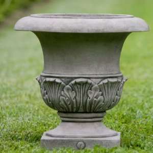   Williamsburg Cast Stone Small Acanthus Planters Patio, Lawn & Garden