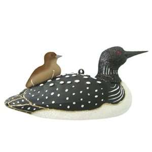  Loon With Baby Ornament: Patio, Lawn & Garden