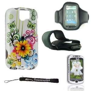 WHITE FLOWER BUTTERFLY Crystal Protective Hard Plastic Graphic Case 