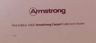Vintage Armstrong Carpet Promo Advertising Metal Tray  