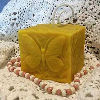 Silicone Butterfly Square Pillar Candle Mold  