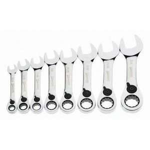  Stubby Ratcheting Combination Wrench Set 8 Piece per 1 