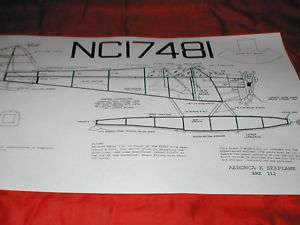 PLAN: 25 Comet Aeronca K with floats All patterns  