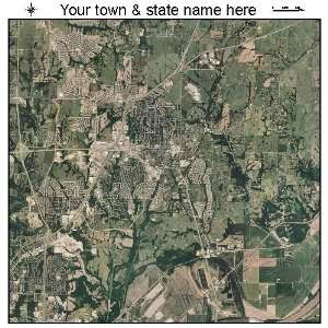   Aerial Photography Map of Liberty, Missouri 2010 MO 