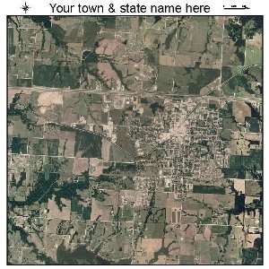    Aerial Photography Map of Odessa, Missouri 2010 MO 
