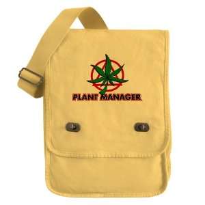    Messenger Field Bag Yellow Marijuana Plant Manager 