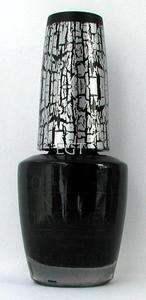 OPI O.P.I Nail Polish Lacquer BLACK SHATTERED Katy Perry Crackle New 