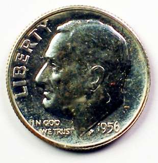 1956 Proof Roosevelt Dime Silver Coin  