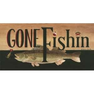 Gone Fishin by Becca Barton 20x10:  Kitchen & Dining