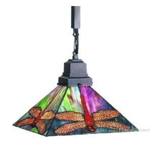 Prairie Dragonfly Tiffany Stained Glass Pendant Lighting 