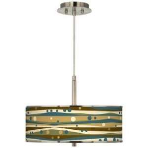  Dots and Waves Giclee Glow 16 Wide Pendant Light: Home 