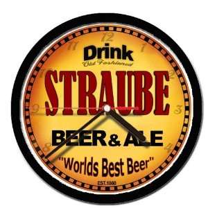  STRAUBE beer and ale cerveza wall clock: Everything Else