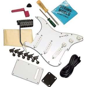  Replacement Strat Parts Kit Black: Musical Instruments