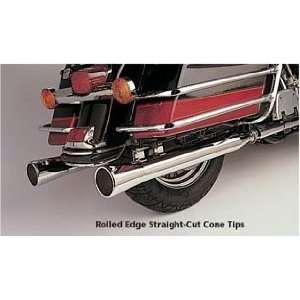  SANTEE ROLLED EDGE STRAIGHT CUT CONE TIPS MUFFLERS TOURING 