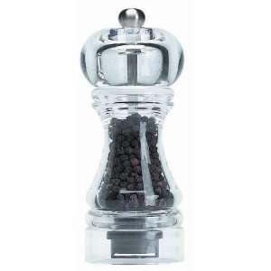  Capstan Pepper Mill In Clear Acrylic With Satin Finish 