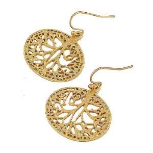   Exclusive ~ Tree Of Life Inspirational Gold Dangle Earrings: Jewelry