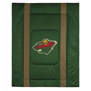   Minnesota Wild NHL Sidelines Collection Comforter: Sports & Outdoors