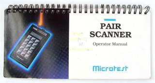 MICROTEST PAIR SCANNER Network Cabler Tester W/SIGNAL INJECTOR 