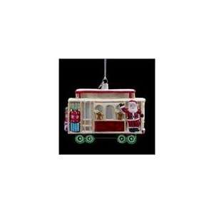  Noble Gems Glass Cable Car with Santa Claus Christmas: Home & Kitchen