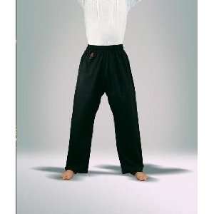   8oz. Middleweight 100% Cotton Karate Pants   Black: Sports & Outdoors