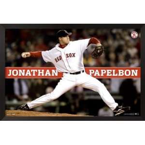  Boston Red Sox  Jonathan Papelbon Framed Poster Print 