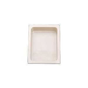  Bon Chef White Sandstone 6.5 Qt Half Size Food Pan, 4 H 