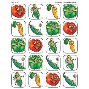   CREATED RESOURCES VEGETABLES STICKERS 120 STKS: Everything Else