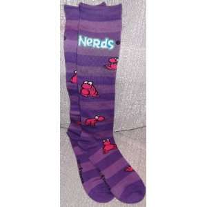   NERDS Candy Purple Striped Knee High Socks Licensed: Everything Else