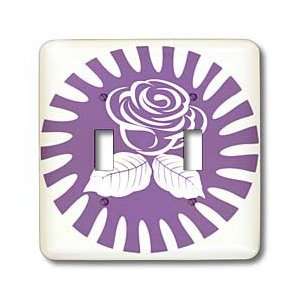 Marie Baugh Flowers   White Rose Outline Flower On A Purple Background 