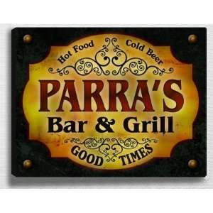  Parras Bar & Grill 14 x 11 Collectible Stretched 