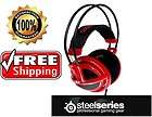 RED NEW Steelseries Siberia V1 Full Size +MIC Headsets