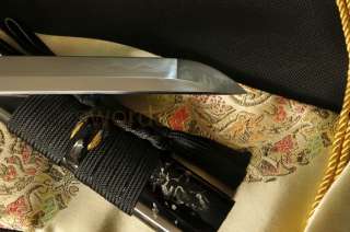 Clay Tempered 1095 Stee Blade Iron Tsuba Handmade Japanese Samurai 